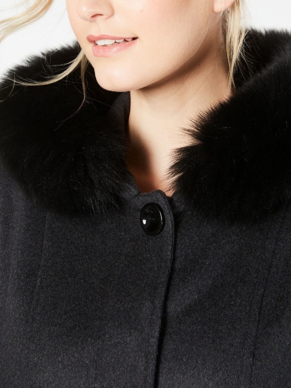 Boston Forecaster Wool & Fox Fur Coat